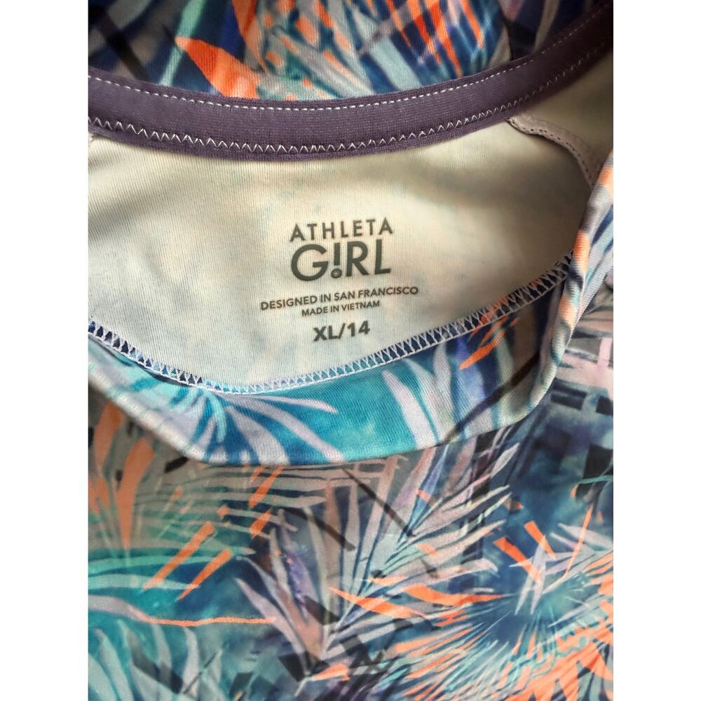 Athleta Girls Lot 4 Items Flare Leggings Hoodie Sweatshirt 12 Large Purple Navy‎ - Picture 2 of 4